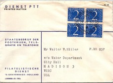 GOLDPATH: Netherlands cover 1959 to USA printed matter CV916_P01