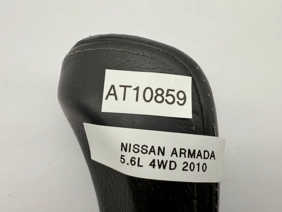 OEM 04-15 Nissan Armada Titan QX56 Gear Shift Shifter Handle Knob Leather Black - Image 3 of 4