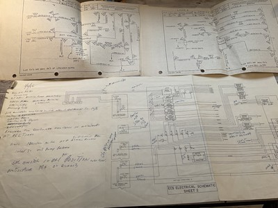 ORIG GRUMMAN 1969 LUNAR MODULE LM LEM ENGINEER S CONTROL PANEL ELECTRIC PAPERS