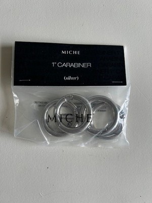 Miche Silver 1'' Inch Carabiners - Set of 4 (NEW)