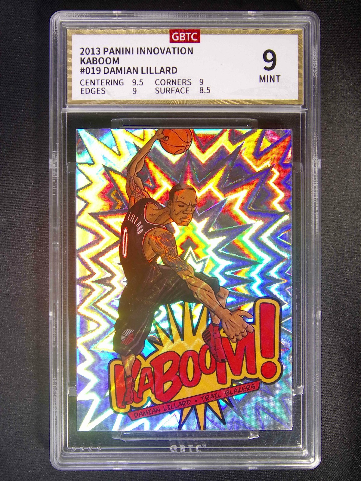 2013-14 Panini Innovation Damian Lillard #19 Kaboom Case Hit SSP