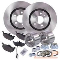 Bremsscheiben BelÜFtet Ø280 +BremsbelÄGe+Radlager Vorne FÜR Audi A3 8L BJ 00-03