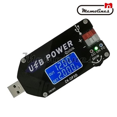 Digital Control USB Adjustable Power Supply Module CC CV Speed Controller 2A 15W
