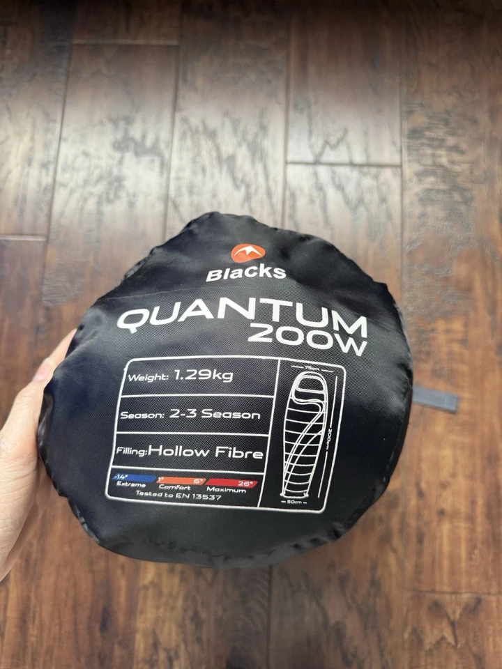 BLACKS Women's Quantum 200 Mummy Camping Sleeping Bag - Purple 2-3 Seasons -Used - Image 4 of 4