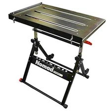 , Nomad, Steel Welding Table, Three 1.1″ (28mm) Tabletop Slots, Adjustable 