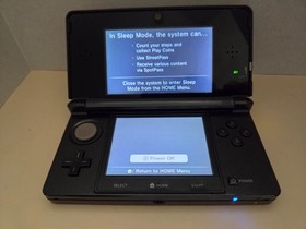 Nintendo 3DS Handheld System - Black - Tested and Working