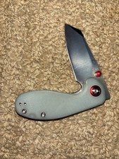 CJRB Maileah Linerlock Folding Knife 2.38" AR-RPM9 Steel Blade Gray G10 Handle