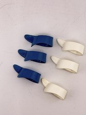 Guitar Thumb Picks Lot of 6 Blue White Plastic Finger Picks Banjo Dobro Mixed