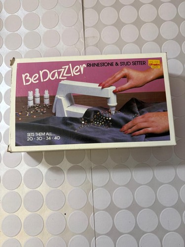 Vintage 1981 BeDazzler Rhinestone & Stud Setter Machine Kit Distlefink Boxed...
