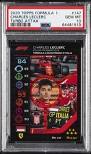 2020 TOPPS FORMULA 1 TURBO ATTAX #147 CHARLES LECLERC PSA 10