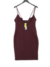 New Look Bodycon Midi Dress UK16 in Purple