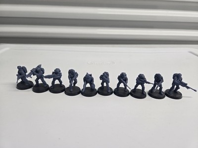 Halo ODST Miniatures 3d printed Wargamming Proxy Resin made, squad of 10x