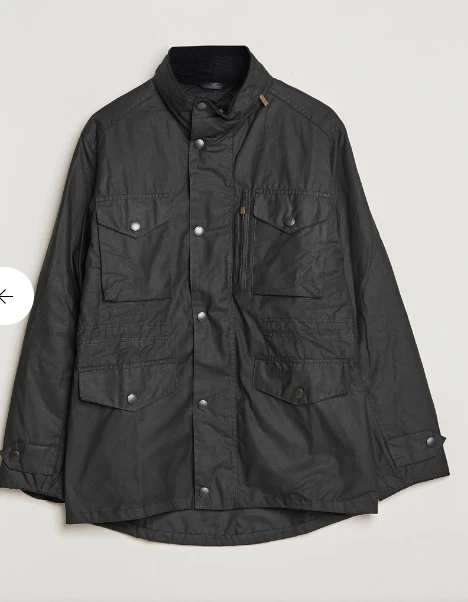 Black ~ BARBOUR SAPPER Men's WAX Jacket MSRP $485 British Heritage image 14