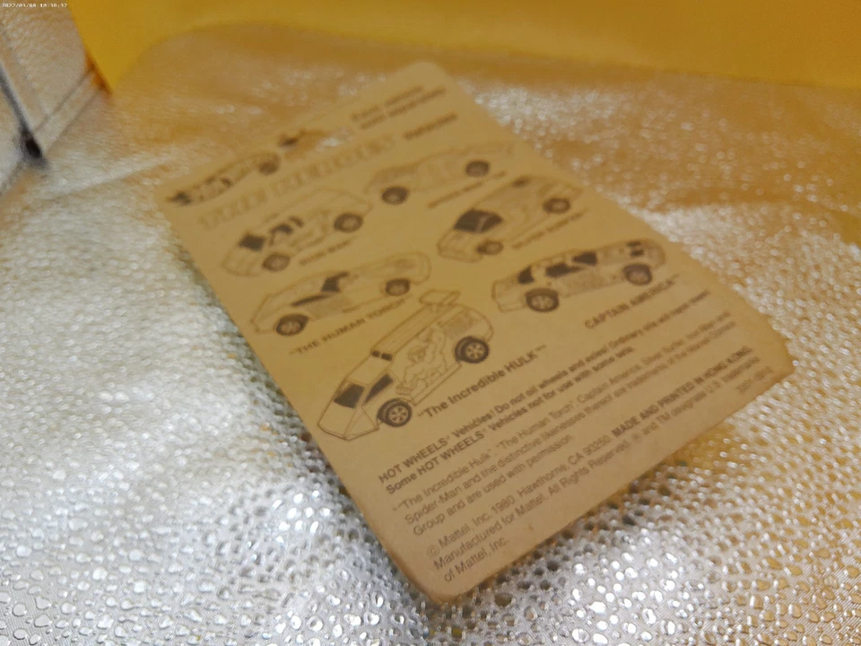 Hot Wheels Marvel Comics Iron Man The Heroes 3301 1980 emitido Nuevo de Lote Antiguo en tarjeta Foto 4 de 4