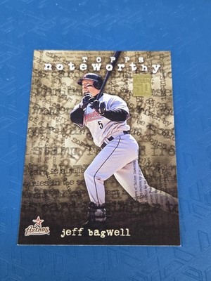 2001 Topps Noteworthy #TN15 Jeff Bagwell Houston Astros BASEBALL Card A6