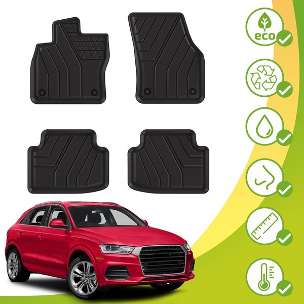 GummifußMatten Fussmatten Eco Friendly Fü R Audi Q3 II Ab 2018-image