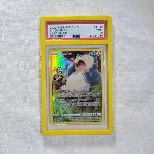🔥 Pokemon TCG 🔥Snorlax TG10 SWSH Lost Origin Full Art Trainer Gallery PSA 9 🔥