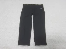 C9 Champion Leggings Womens Medium Black Capri Cropped Seamless Perforated Yoga