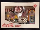 New!! Rare!! Vtg COCA COLA/ Coke Soda Fountain Diner Jukebox WALL CLOCK /Burwood