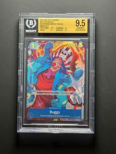 Buggy (Seven Warlords of the Sea Binder Set) graded BGS 9.5 for sale on eBay