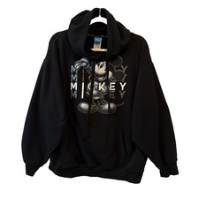 Disney Mickey Mouse Lean Spell Out Graphic Hoodie Women s Plus 2XL Comfy Travel