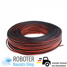 1 Meter Silikonkabel 14 AWG flexibel Schwarz+...