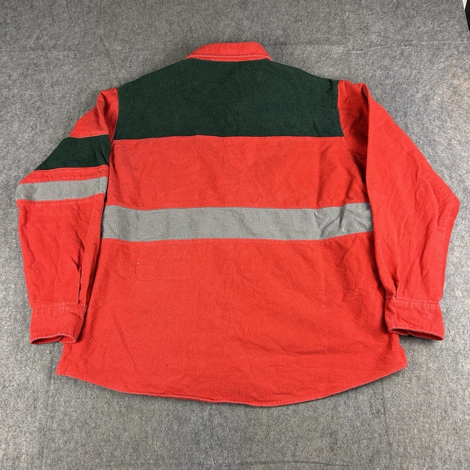 Vintage Trader Bay Shirt Mens XL Heavyweight Colorblock Long Sleeve Button Down - Image 3 of 4