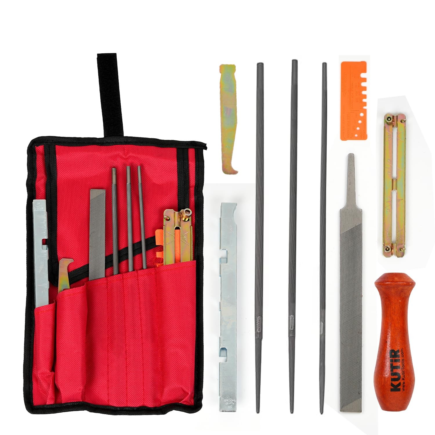 10-Piece Chainsaw Sharpener Kit with 5/32