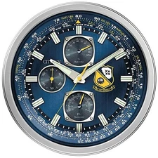 NEW CITIZEN  14" WALL CLOCK - BLUE ANGELS CLOCK  CC2030