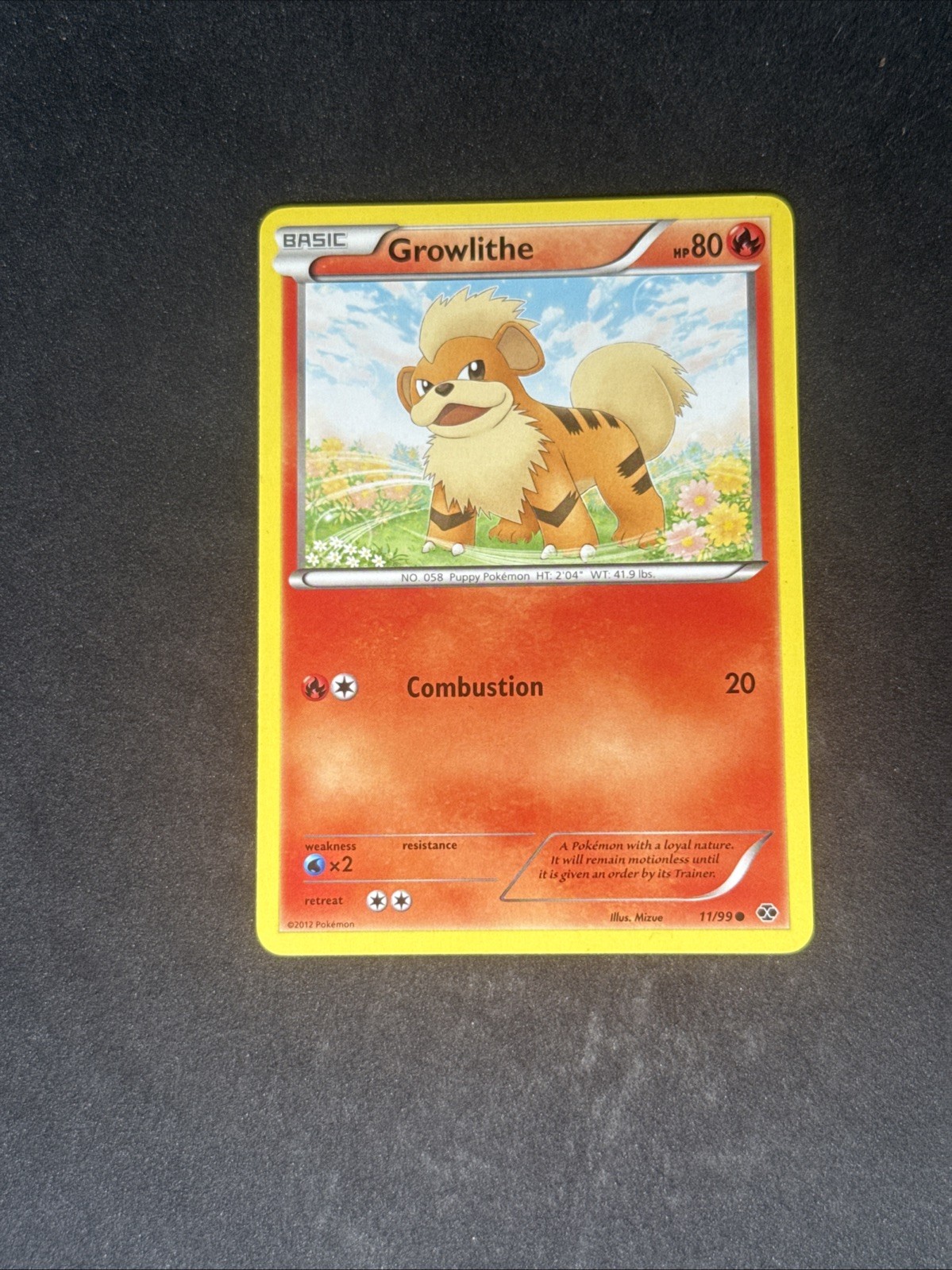 LP Growlithe 11/99 Next Destinies Regular