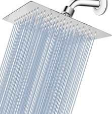 Rain Shower head, High Pressure Shower Head Made of 304 Stainless Steel, Relaxed