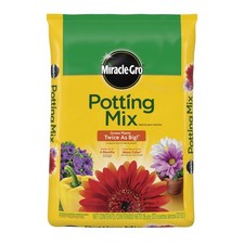 Miracle-Gro Potting Mix, For Indoor Outdoor Potted Plants Flowers, 25 Quart