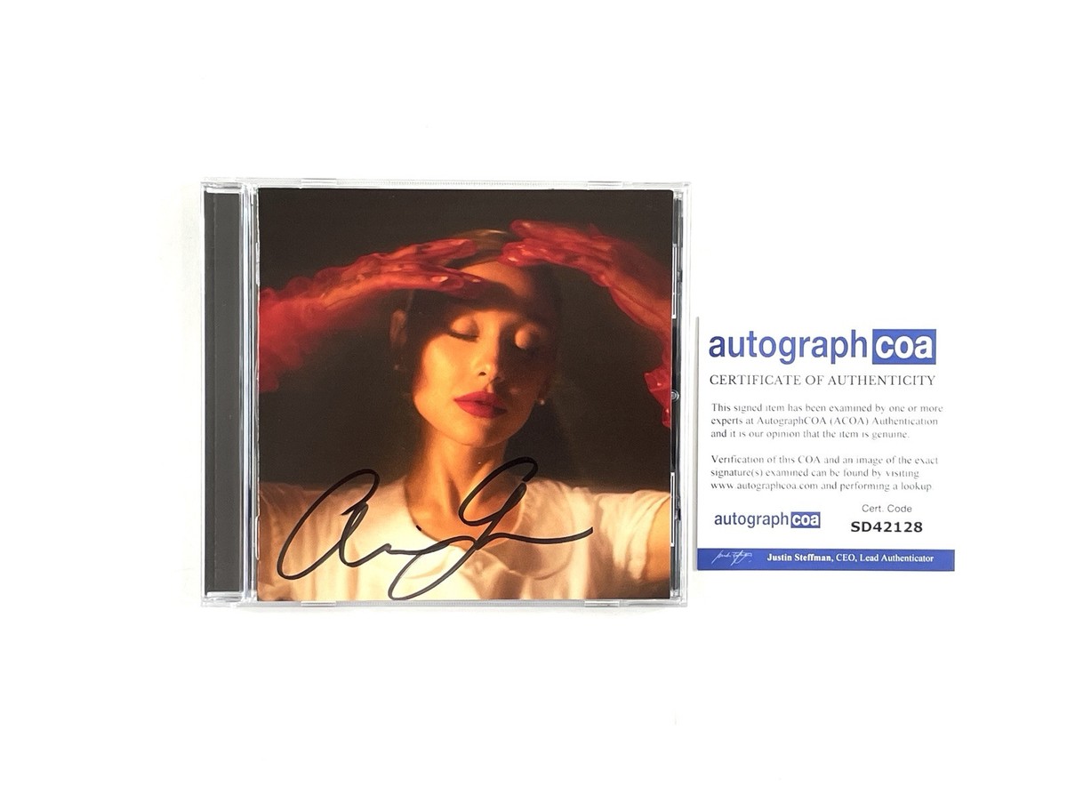 Ariana Grande Signed Autographed Eternal Sunshine CD Wicked ACOA