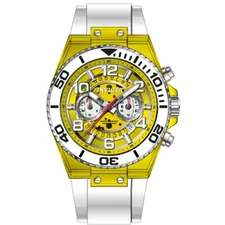 Invicta 44376 Speedway Yellow Dial 48 mm Men's Watch New