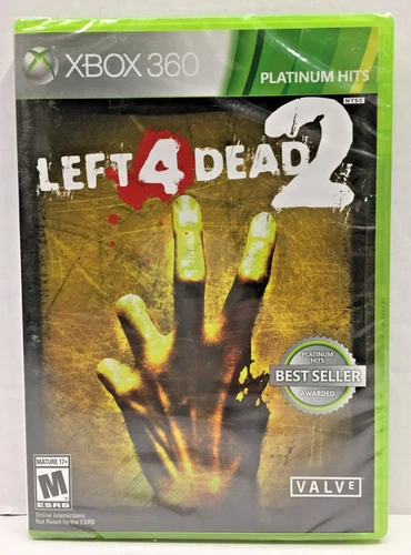 NEW sealed LEFT 4 DEAD 2 Xbox 360 PLATINUM HITS Microsoft VALVE Zombie ZOMBIES