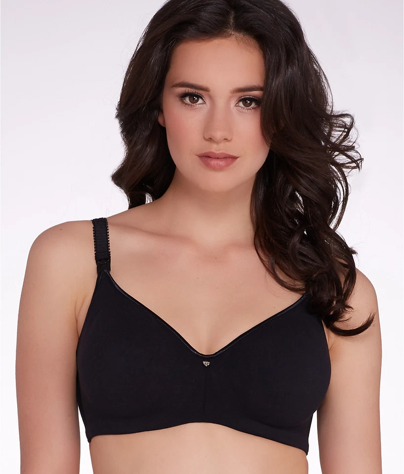 Sujetador de lactancia de copa completa sin costuras croissant negro Cake Maternity, EE. UU. 38F, UK 38E Foto 3 de 4
