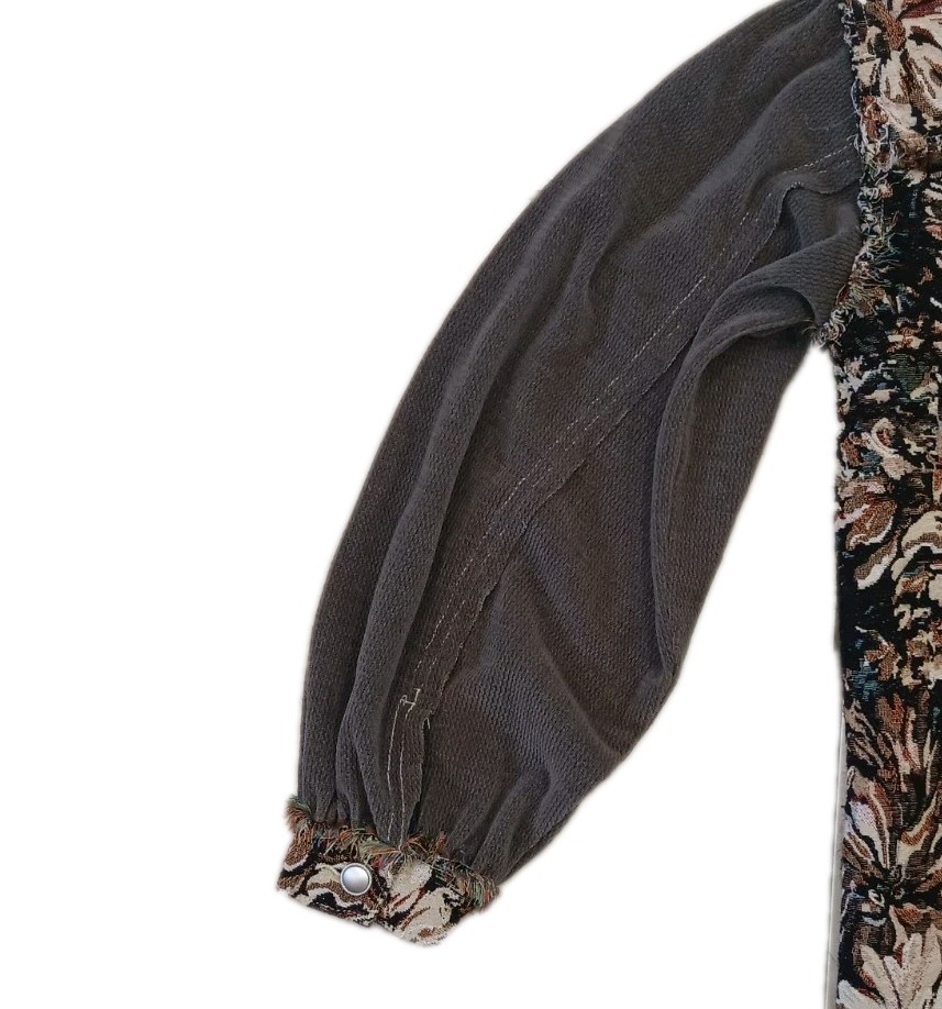 POL Patchwork Jacket Boho Indie Grandma Wallpaper… - image 11