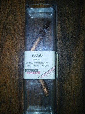 Lincoln Electric Acetylene Suelda 0.8mm Welds 1/32''  Part # 920595 Brand New