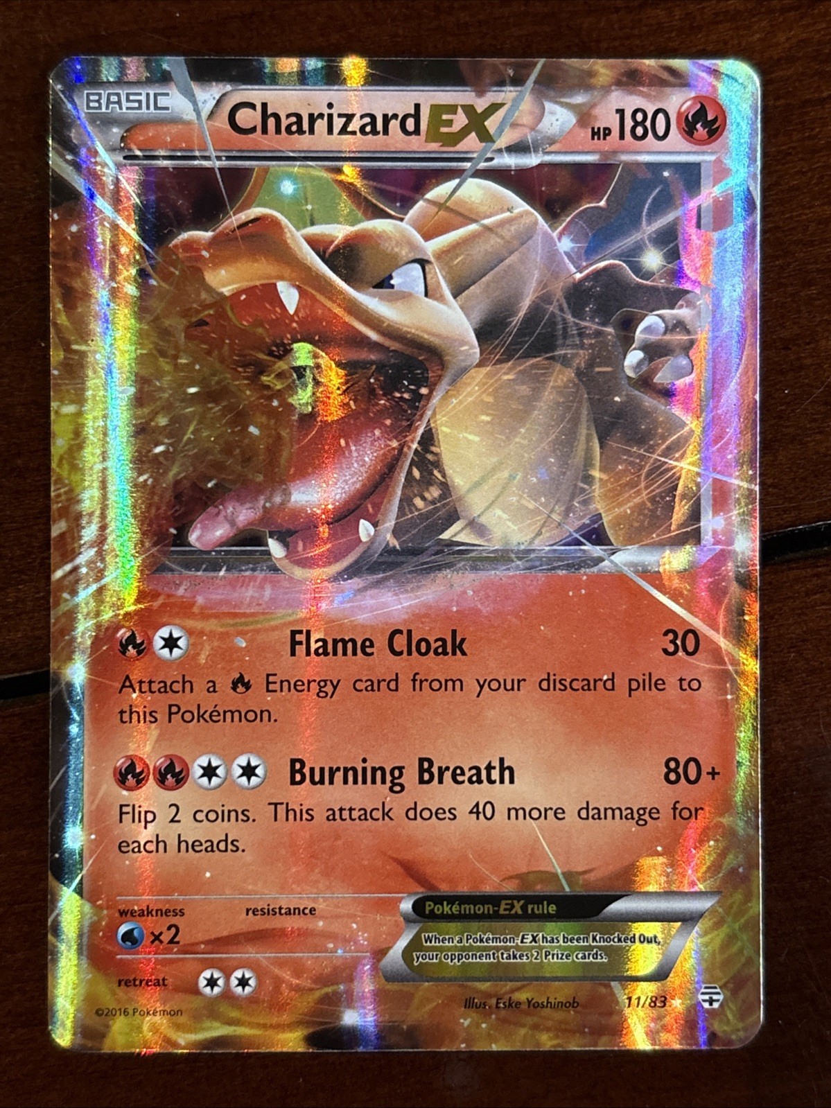 Pokemon XY Generations Charizard Ex 11/83 Holo Rare LP
