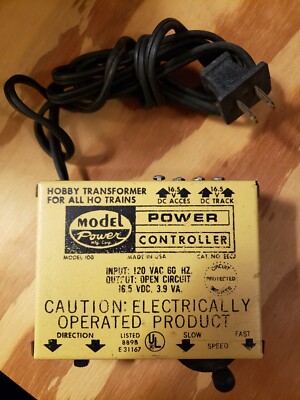   Model Power 100 Transformer  16.5 v dc output 3.9 VA (READ)