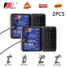 2X FlySky FS-BS6 Receiver 2.4Ghz 6CH AFHDS2 For FlySky FS-GT5 FS-IT4S Car M1B4