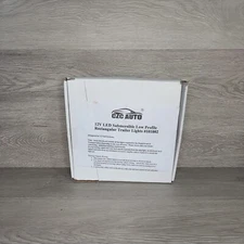 2x LED Low Profile Light Kit Trailer Rectangle Stop Brake Boat Marine Waterproof