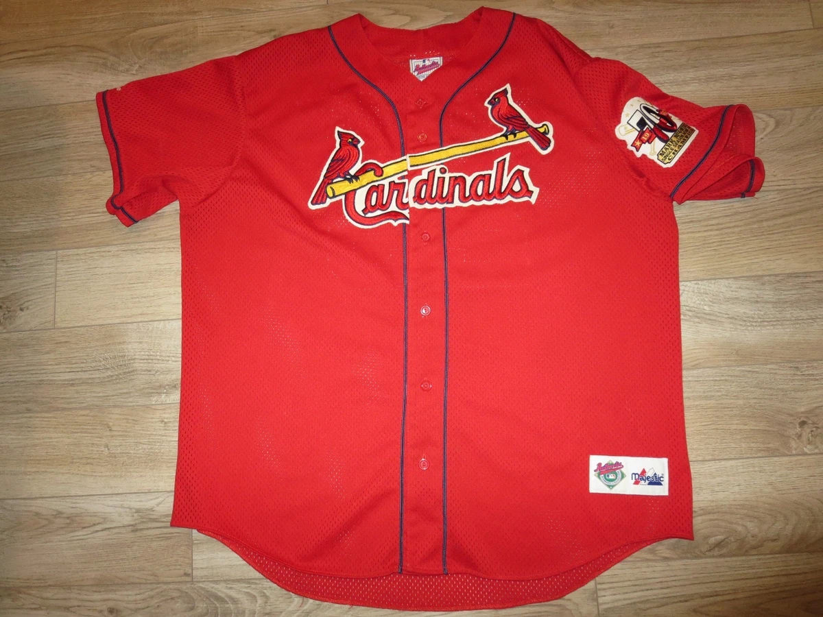 Mark McGwire 1998 St. Louis Cardinals MLB 70 HR Majestic Jersey XL