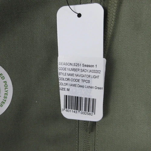 DC Jacket Mens Medium Green Solid Re/Solve Navigator Windbreaker Lightweight NWT image 5