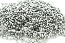 LOT 25 PCS HIGH QUALITY STAINLESS STEEL BALL CHAIN NECKLACES 30" - 2.4MM BEAD