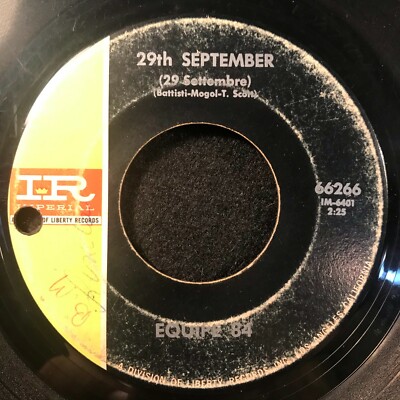 29th September/Auschwitz by Equipe 84 (Imperial 66266) 7'' VG- 