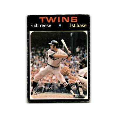 Cards Rich Rteese Rich Reese 1971 Topps #349 Minnesota Twins Baseball Card EX | eBay
