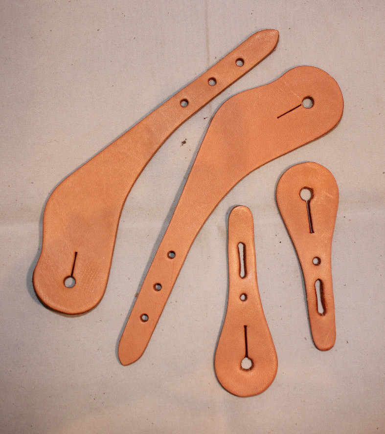Spur Strap - Pre Cut Shaped Ladies/Youth Kit - Russet Leather (E234) | eBay spur-strap-pre-cut-shaped-ladies-youth-kit-russet-leather-e234-ebay