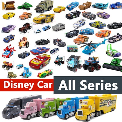 Disney Cars Pixar Lightning 1:55 Mack Hauler Truck & Car Set Model Gift Toys