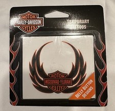 Harley Davidson belly tattoo